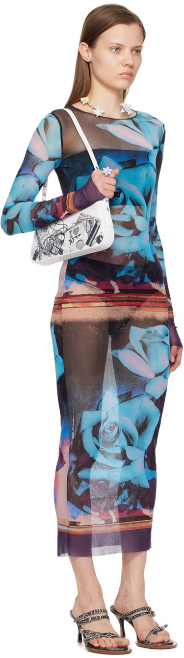 Pокля Jean Paul Gaultier Jean Paul Gaultier Roses Print Maxi Dress Многоцветен | 24/25-F-RO090-T547-275020, 1