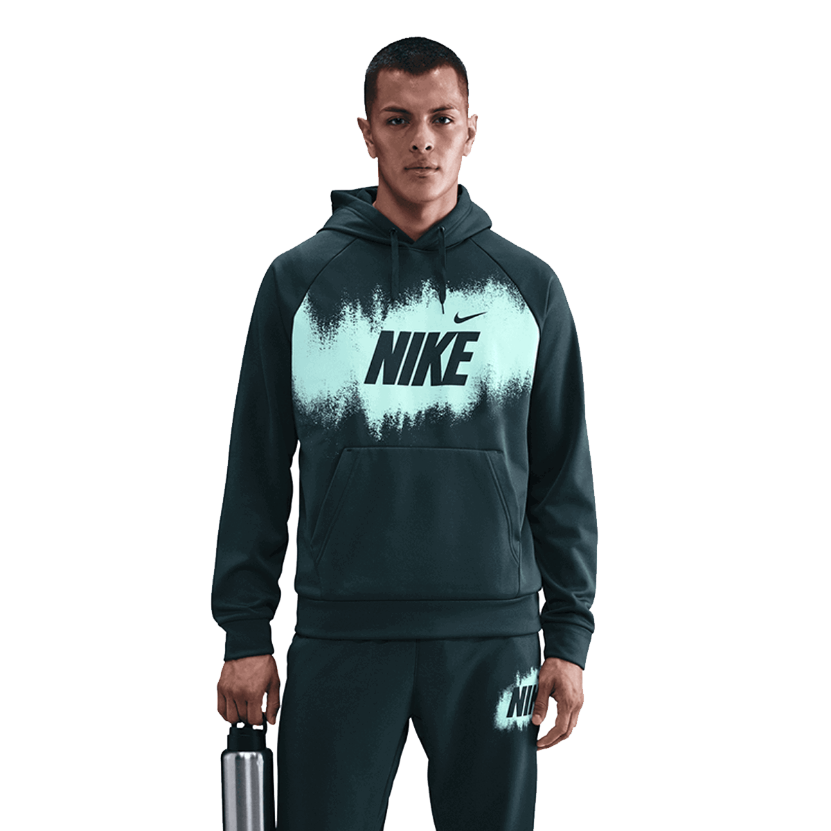 Суитчър Nike Men's Fleece Pullover Hoodie Зелено | HV4062-390, 0
