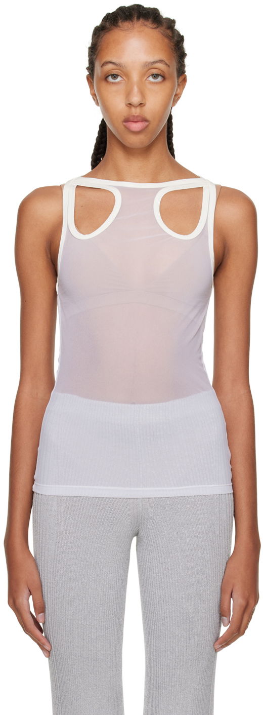 Потник Dion Lee Shift Loop Tank Top Бяло | C3084F22, 0