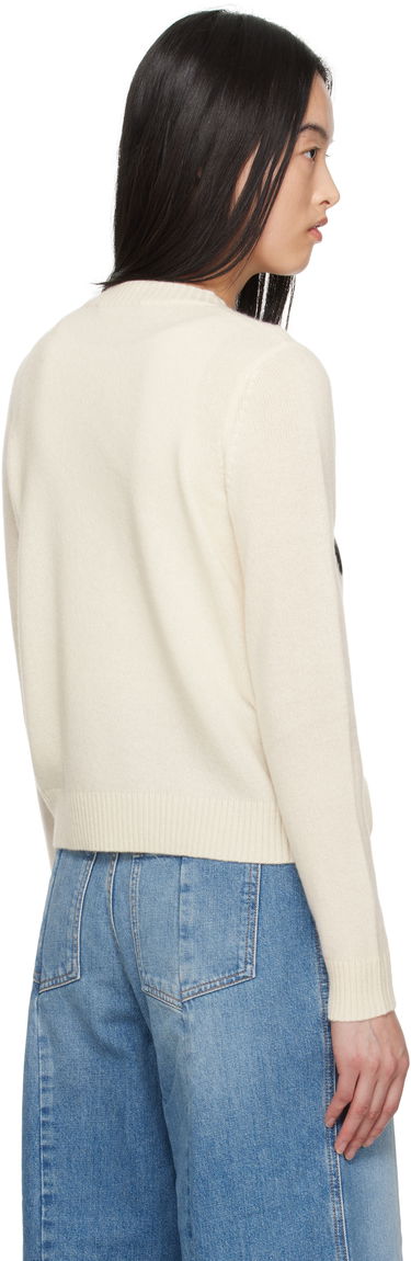 Пуловер Max Mara Weekend Max Mara Kansas Graphic Print Sweater Бяло | 2515361011600, 2
