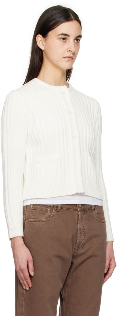 Пуловер JW Anderson JW Anderson Cropped Buttoned Cardigan Лилаво | KW1356-YN0410, 4