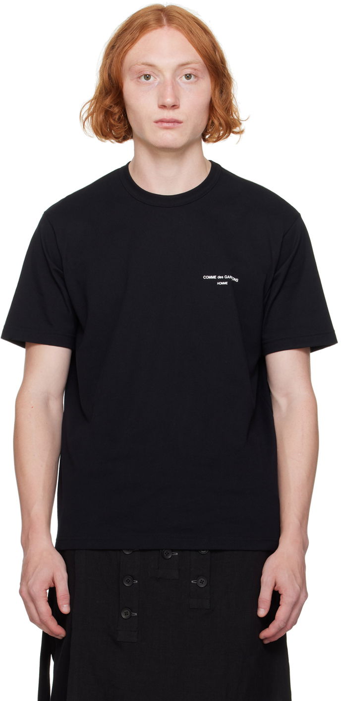 Тениска Comme des Garçons Homme Black Printed Logo T-Shirt Черно | HN-T101-051, 0