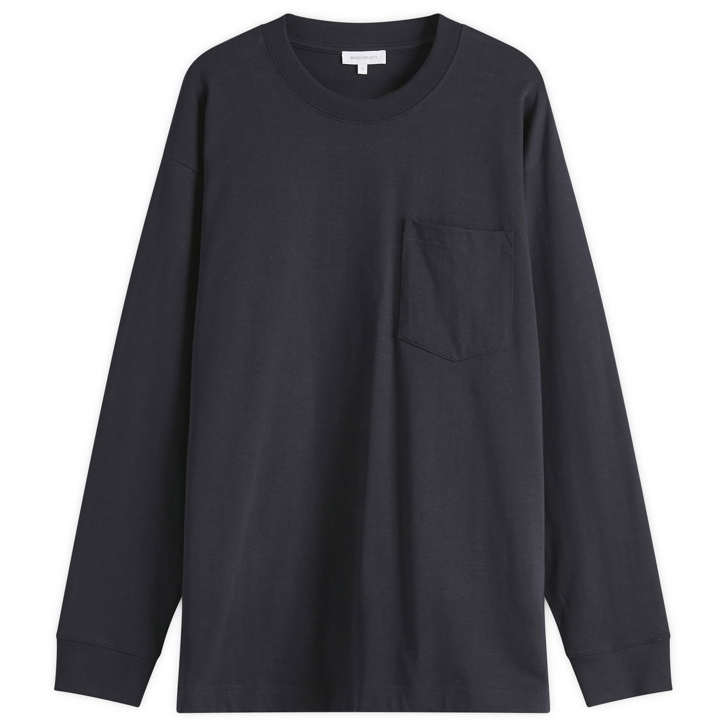 Тениска NORSE PROJECTS Standard Heavy Loose Long Sleeve T-Shirt, Size Large Тъмно синьо | N10-0213-7004, 1