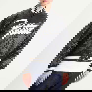 Яке бомбър Patta Patta Script Logo Satin Varsity Jacket, Size Small Черно | POC-AW25-5000-348-0016-001, 2