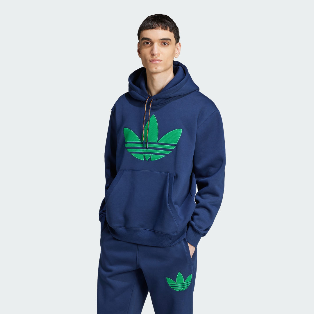 Суитчър adidas Originals Fleece Hoodie Синьо | JN5968, 0