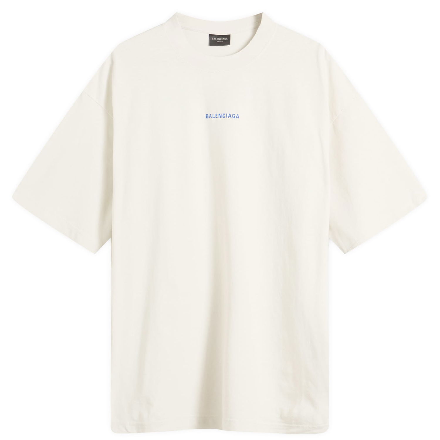 Тениска Balenciaga Balenciaga Men's Logo Medium Fit T-Shirt, Size Large Бяло | 764235-TSVO9-8016, 0