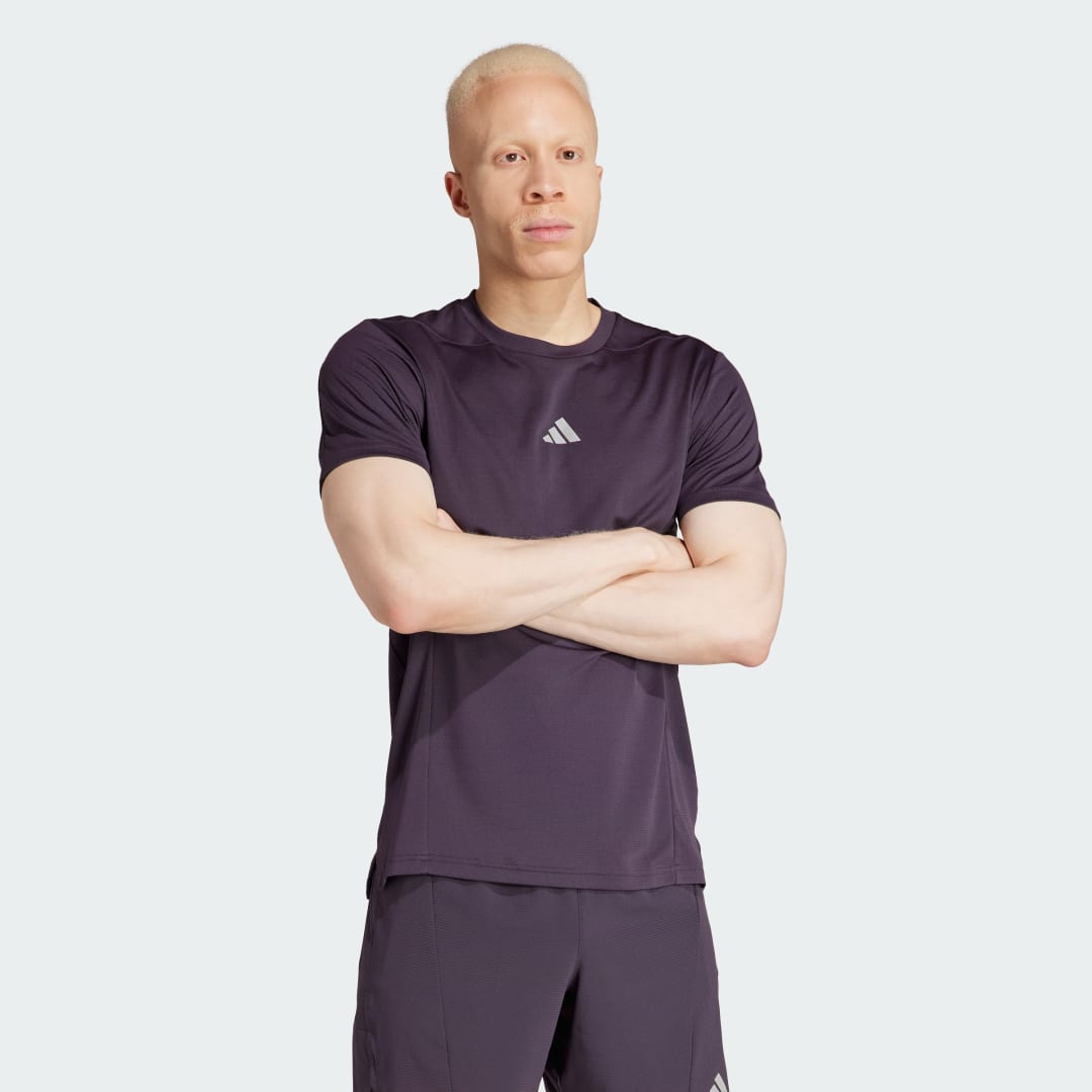 Тениска adidas Performance Designed for Training HIIT Workout HEAT.RDY Tee Лилаво | IR7255, 1