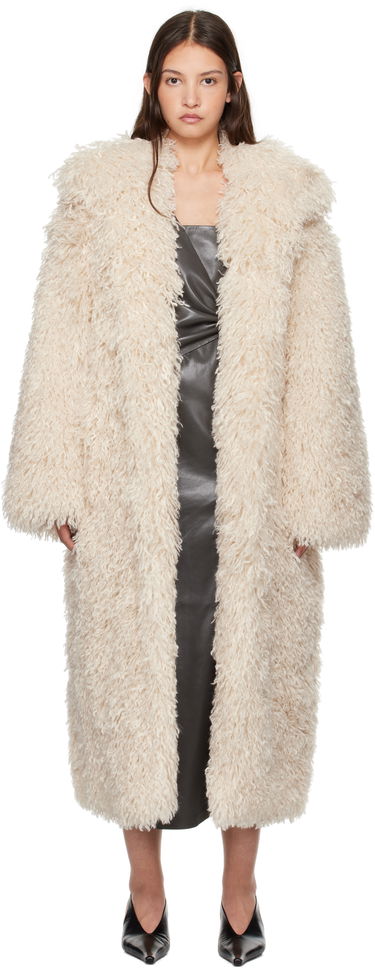Палта Nanushka Nanushka Kilah Faux-Fur Long Coat Бежово | NU24FWOW40271, 0