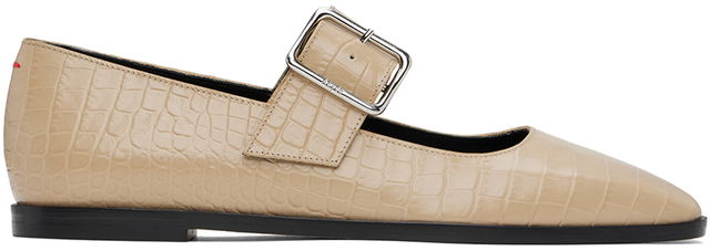 Aeyde Sunny Buckle Ballerina Flats