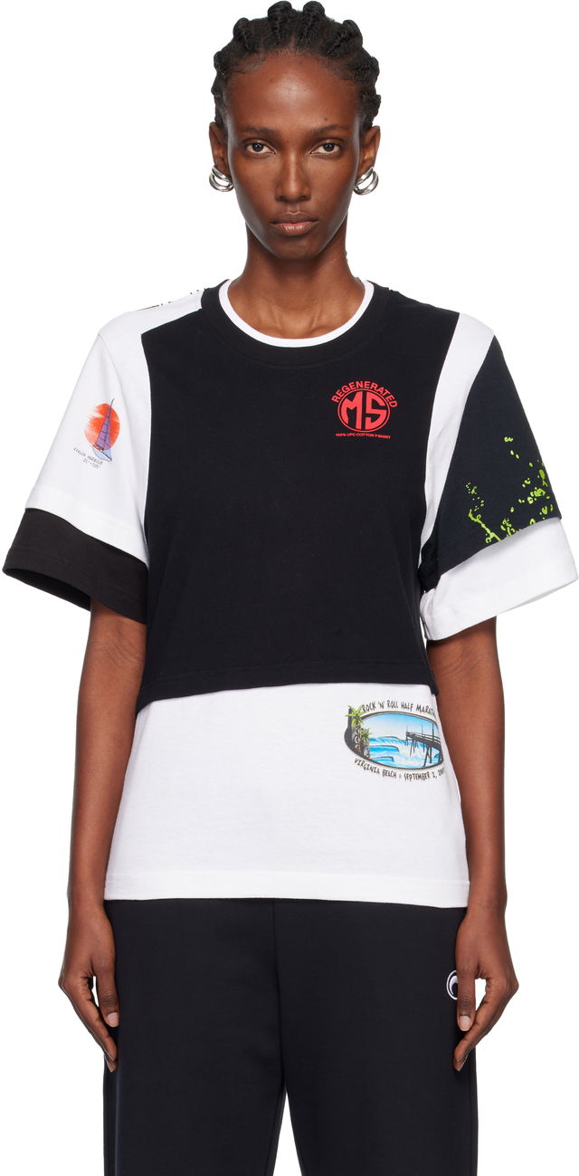 Regenerated Graphic Jersey Layered T-shirt
