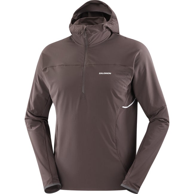 Суитчър Salomon Sense Aero Hybrid Hoodie Кафяво | LC2429500, 1