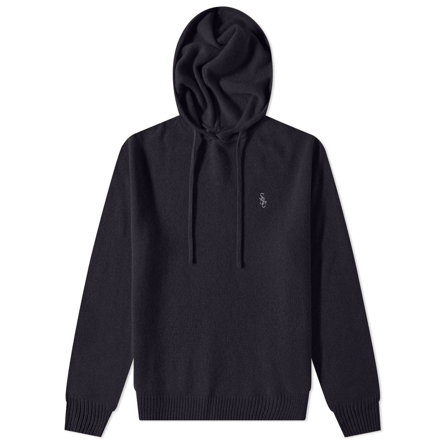 Суитчър Sporty & Rich Iman Cashmere Hoody Тъмно синьо | HO731NA, 0