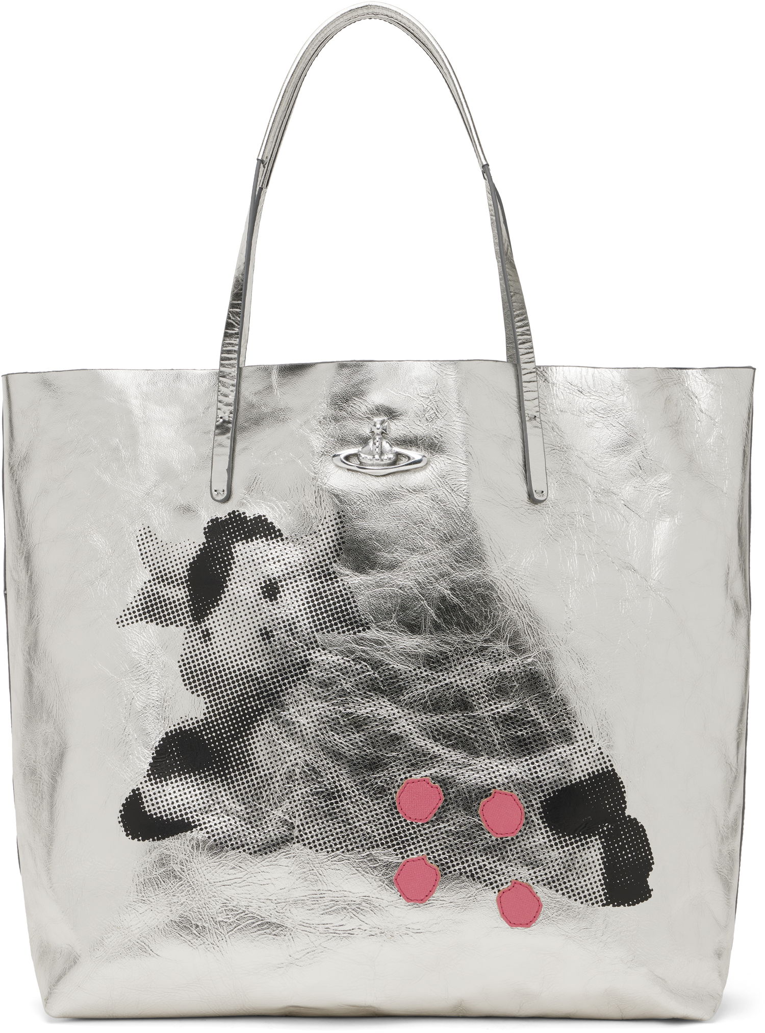 Голяма пазарска чанта Vivienne Westwood Vivienne Westwood Studio Shopper Tote Металик | 4205007OU-L00AF-, 0