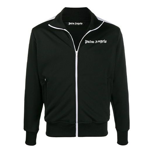 Яке бомбър Palm Angels Side Stripe Sports Jacket by PALM ANGELS Черно | PMBD001E20FAB0011001