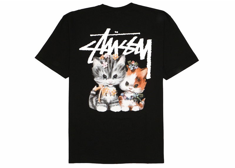 Тениска Stüssy Stussy Kittens Graphic T-Shirt Черно | 1904965, 0