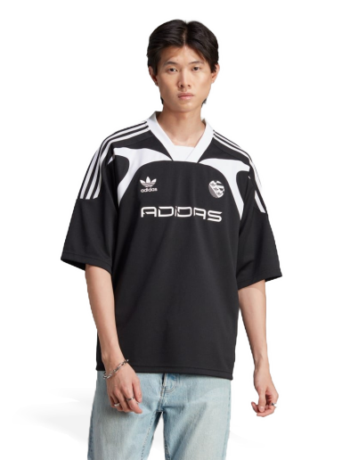 Фланелка adidas Originals Oversized Short Sleeve Jersey Черно | IW3635