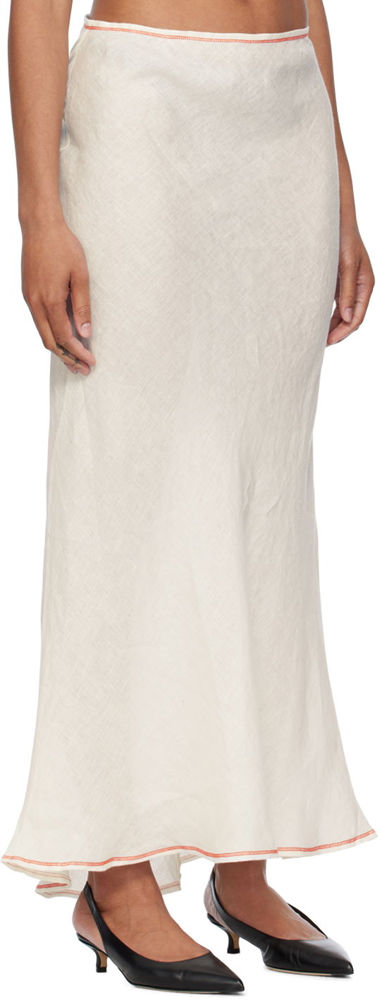 Пола Baserange Baserange Dydine Maxi Skirt Бяло | SKDY-SL-SU24, 1