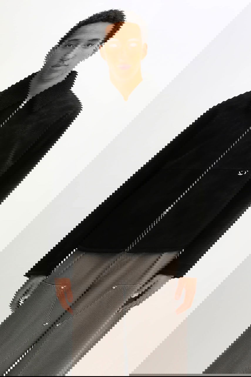 Яке Represent Clo Oversize Shearling Jacket Черно | MLM100132, 0