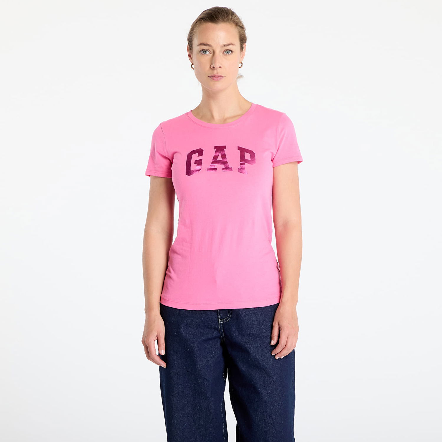 Тениска GAP GAP Logo T-Shirt Розово | 776775-04, 0
