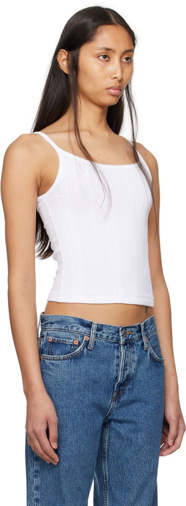 Потник RE/DONE Re/Done Hanes Edition Jolie Camisole Бяло | 865-02WVGRBTK, 1