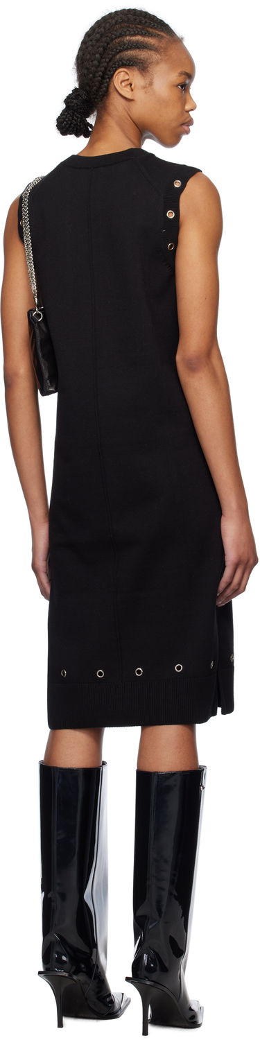 Pокля We11done We11done Eyelet Knit Mini Dress Черно | WD-KD0-25-660-W-BK, 2