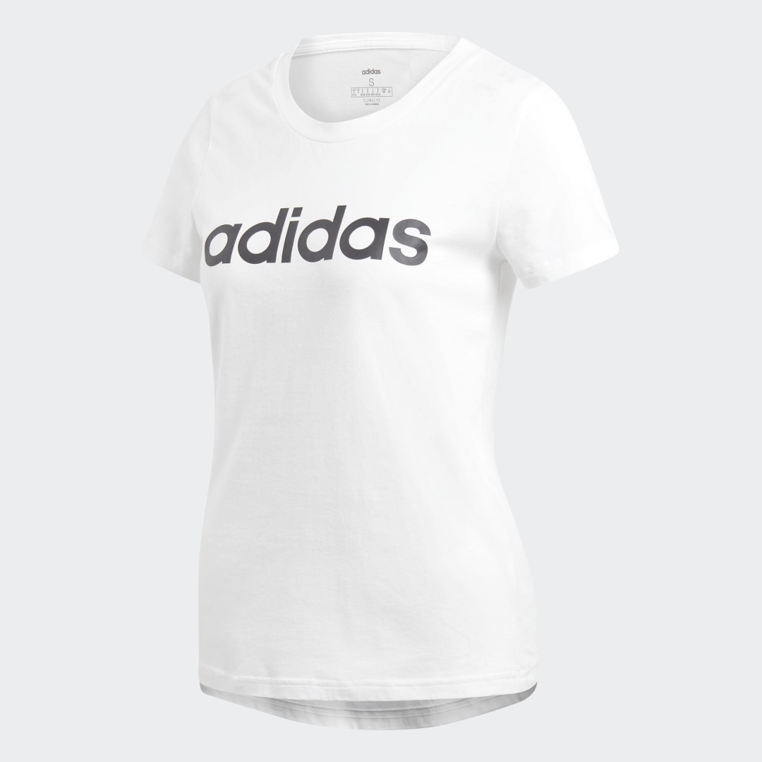 Тениска adidas Originals Essentials Linear Tee Бяло | DU0629, 0