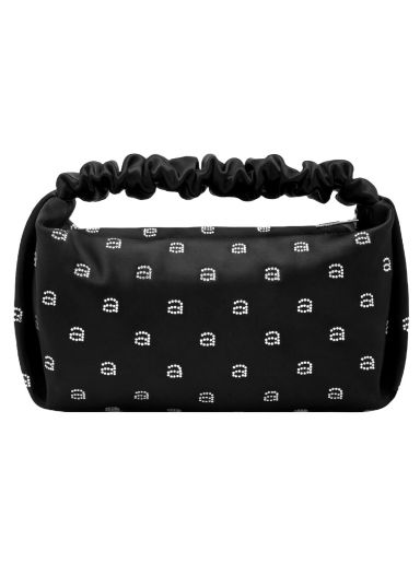 Дамска чанта Alexander Wang Scrunchie Crystal Mini Bag Черно | 20123R30T-001