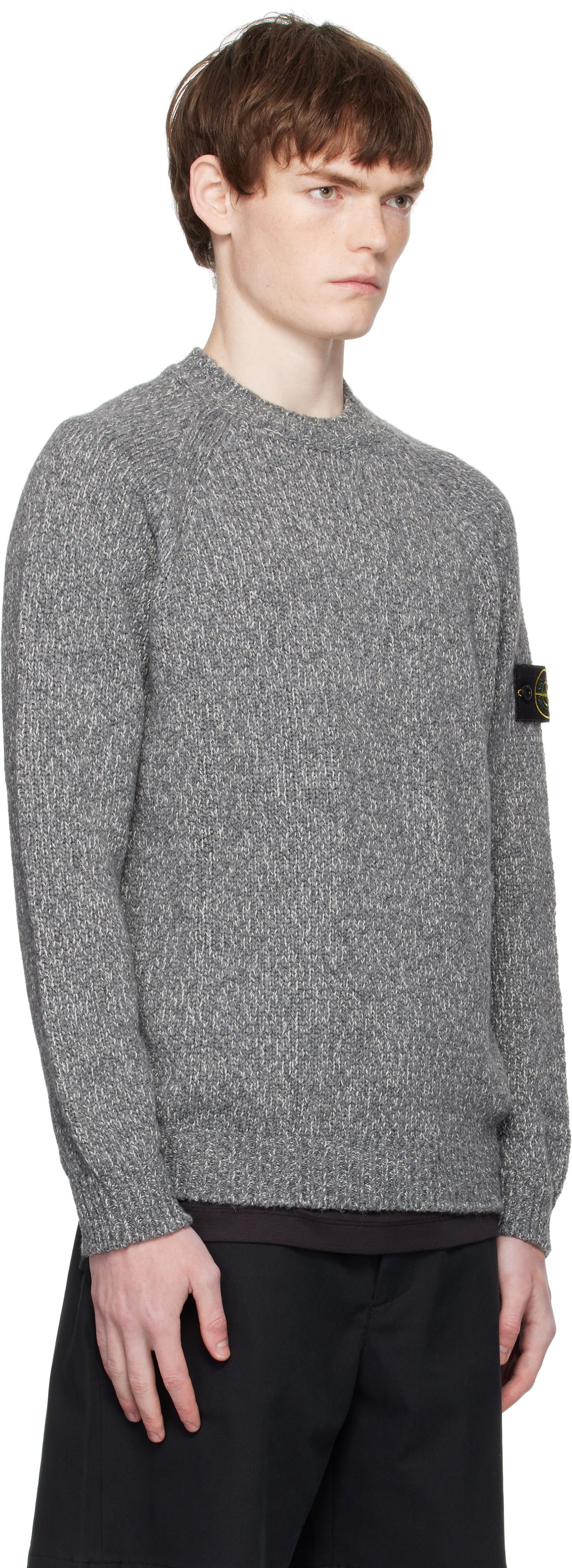 Пуловер Stone Island Stone Island Crew Neck Sweater Сиво | K2S15 5100050 S00N1, 1