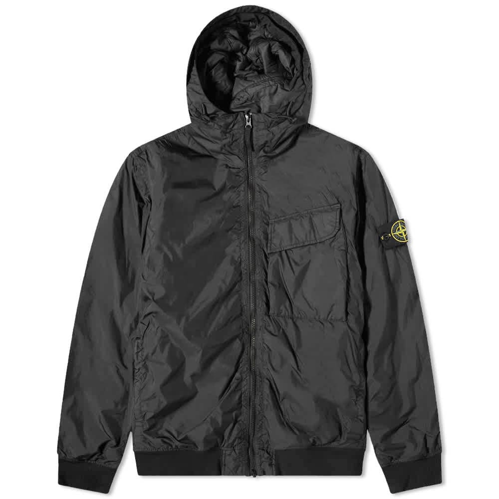 Пухо яке Stone Island Pocket Detail Crinkle Reps Jacket Черно | 771540723-V0065, 0