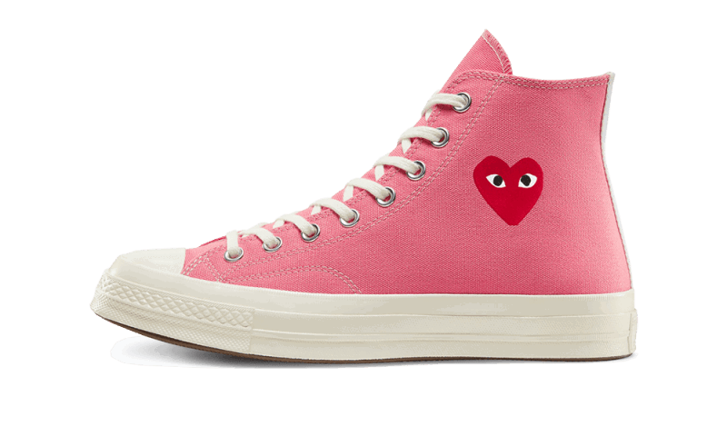 Кецове и обувки Converse Comme des Garçons PLAY x Chuck Taylor All-Star 70s Hi Розово | 168301C, 0