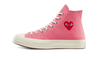 Кецове и обувки Converse Comme des Garçons PLAY x Chuck Taylor All-Star 70s Hi Розово | 168301C, 0