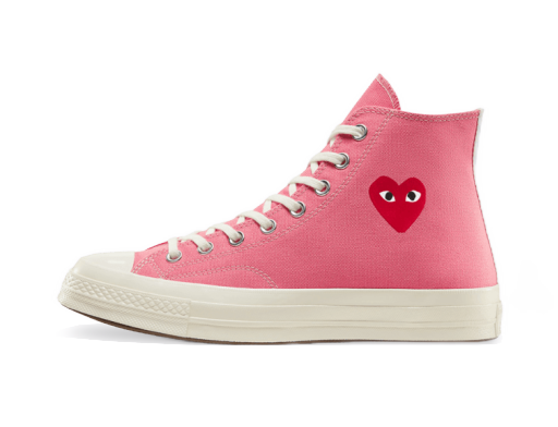 Кецове и обувки Converse Comme des Garçons PLAY x Chuck Taylor All-Star 70s Hi Розово | 168301C