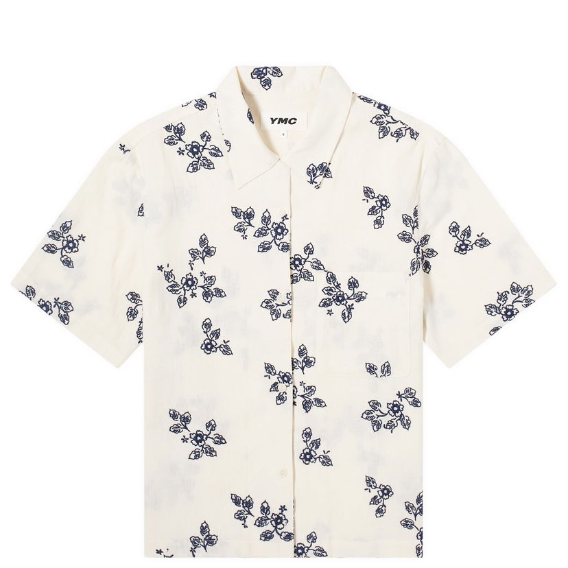 Риза YMC Vegas Embroidered Shirt Бяло | Q2WMC-10