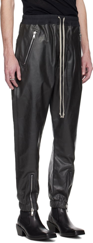 Панталони Rick Owens Rick Owens Hollywood Tecuatl Leather Pants Черно | RR01E5370 LTP, 1