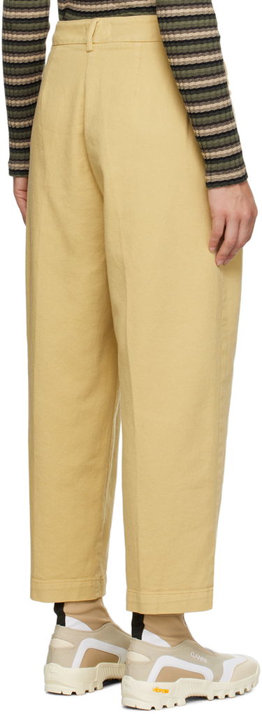 Панталони YMC YMC Market Pleated Trousers Жълто | Q4AZB, 2