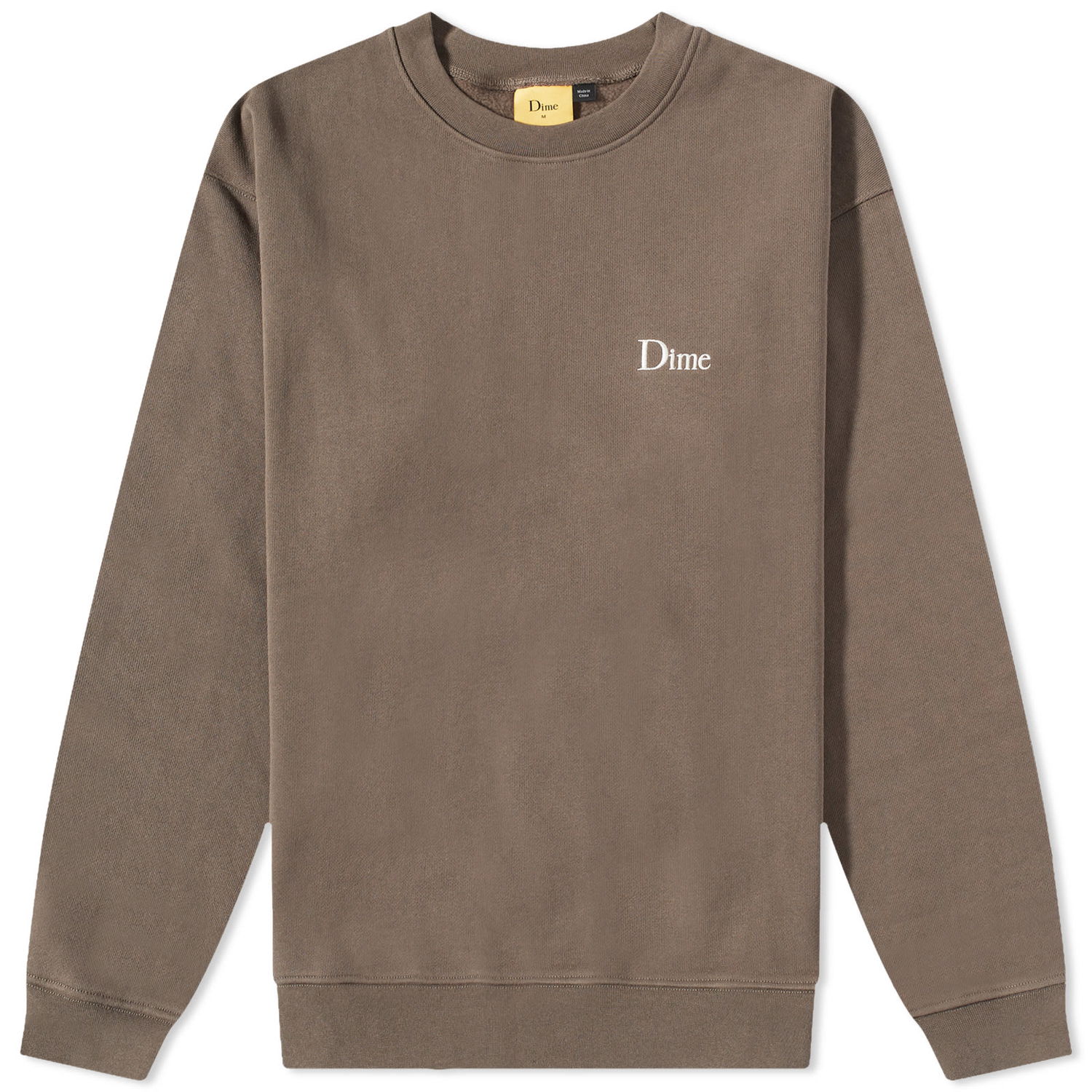 Пуловер Dime Classic Small Logo Crewneck Кафяво | DIMESU2315DRI, 0