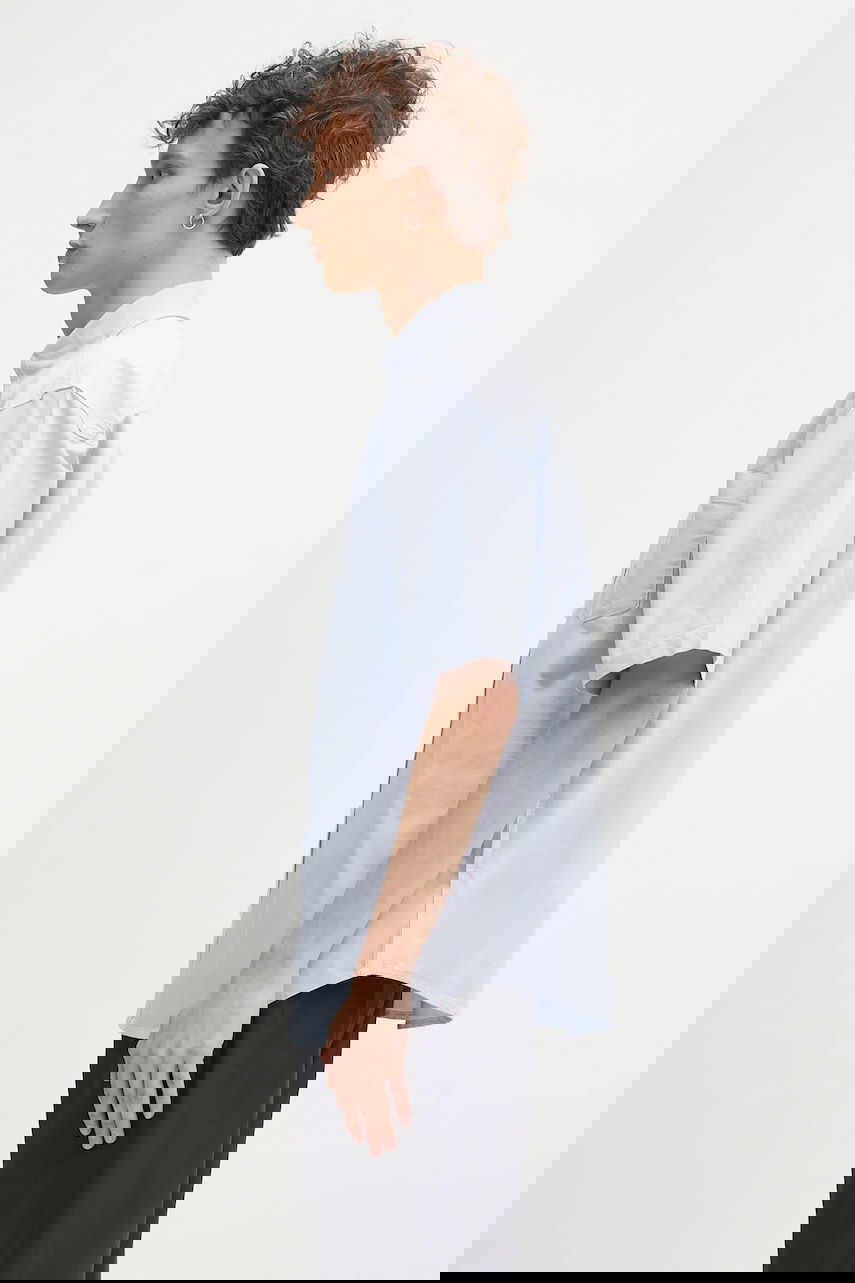 Риза Carhartt WIP Relaxed Short Sleeve Braxton Shirt with Button-Down Collar Синьо | I031454.1ONXX, 1