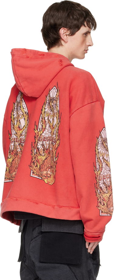Суитчър Who Decides War Flame Glass Hoodie Червено | 1110320003FW25, 2