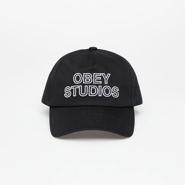 OBEY Studios 5 Panel Strapback Cap