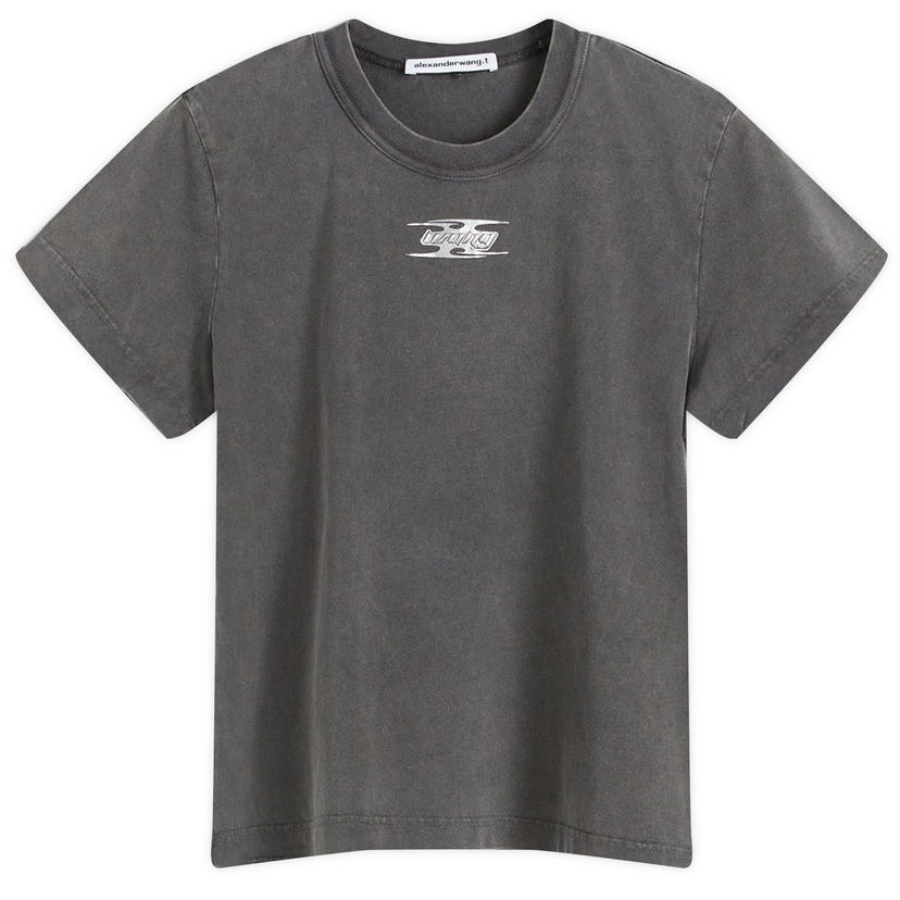 Тениска Alexander Wang Logo Graphic T-shirt Сиво | 4CC4241514-208A