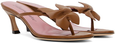 Грижа за обувките Blumarine Blumarine Butterfly 119 Heeled Sandals Кафяво | 6A4529P0062S3168, 3