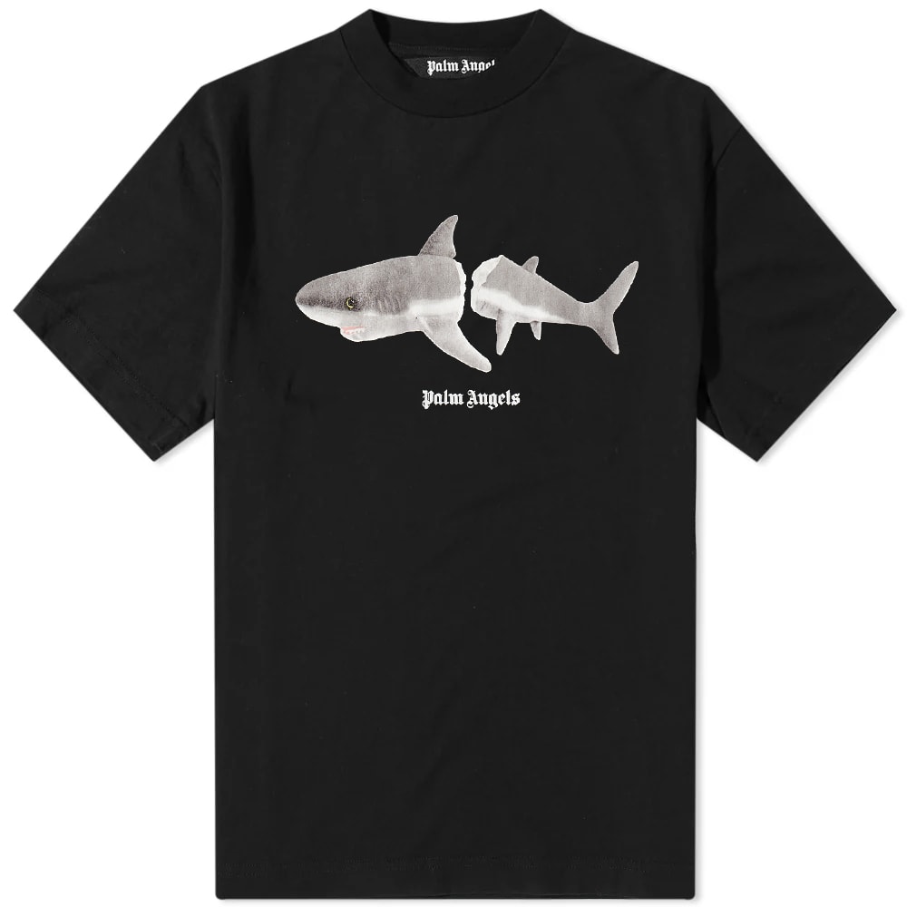 Тениска Palm Angels Shark Tee Черно | PMAA001C99JER0121001, 0