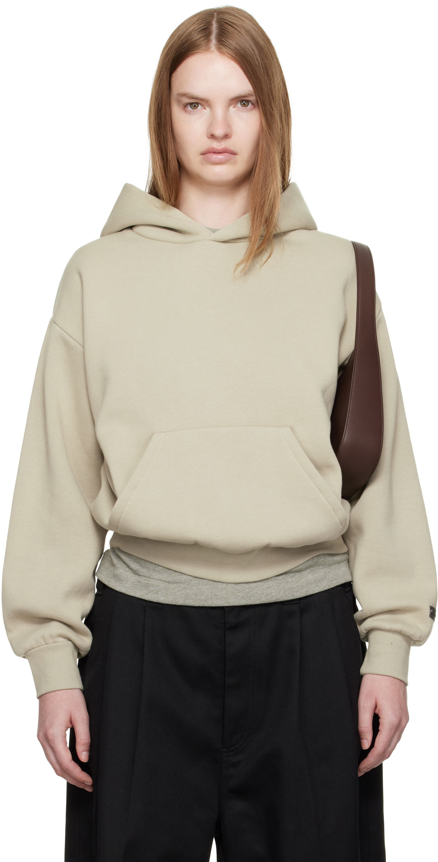 Суитчър Fear of God Fear of God ESSENTIALS Classic Fit Hoodie Бежово | 192SP255546FW, 0