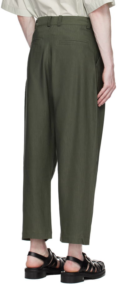 Панталони Studio Nicholson Studio Nicholson Tuck Trousers Зелено | TUCK SNM-787, 2