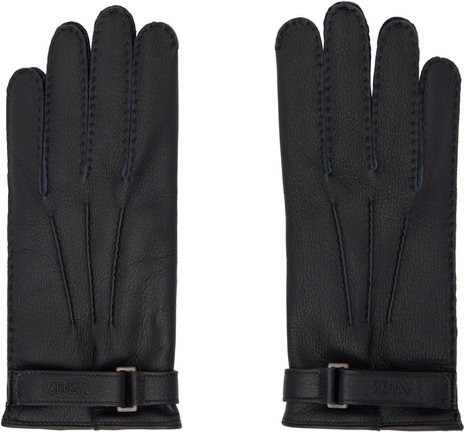 Ръкавици ZEGNA Deerskin Gloves Черно | Z4G00G-G40, 0