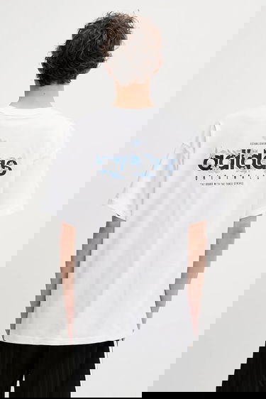 Тениска adidas Performance Florals Logo Oversized T-Shirt Бяло | KE6586, 2