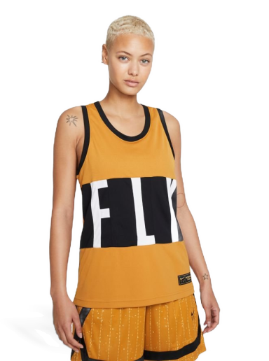 Тениска Nike Dri-Fit Swoosh Fly Basketball Jersey Жълто | DC7907-712