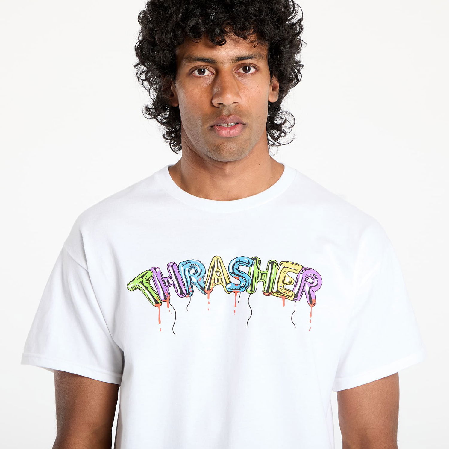 Тениска Thrasher Thrasher Balloons T-Shirt Бяло | 145696, 1