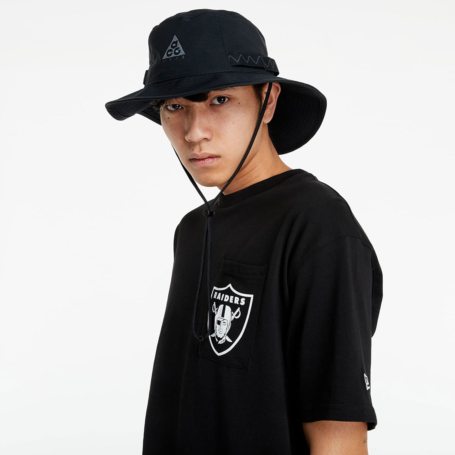 Тениска New Era NFL Box Logo Tee Las Vegas Raiders Черно | 12553287, 0
