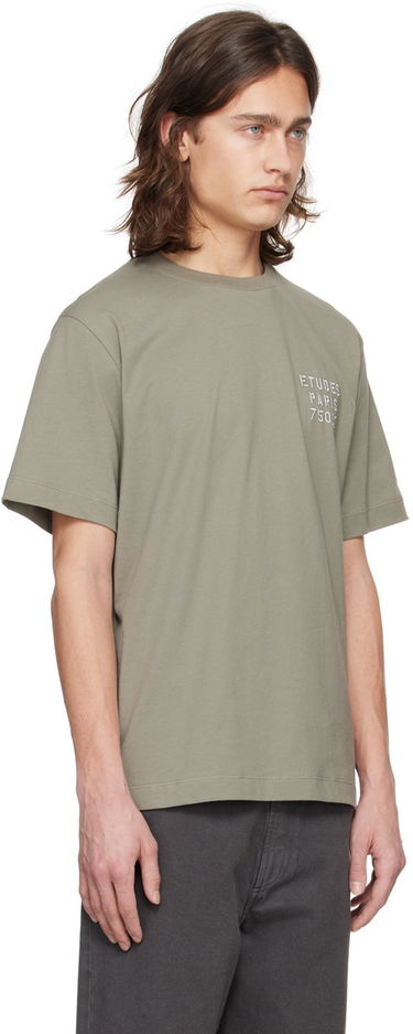 Тениска Études Wonder Small Stencil T-Shirt Зелено | E24MM103A01083, 1